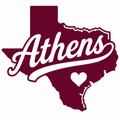 Athens, Texas Heart - White