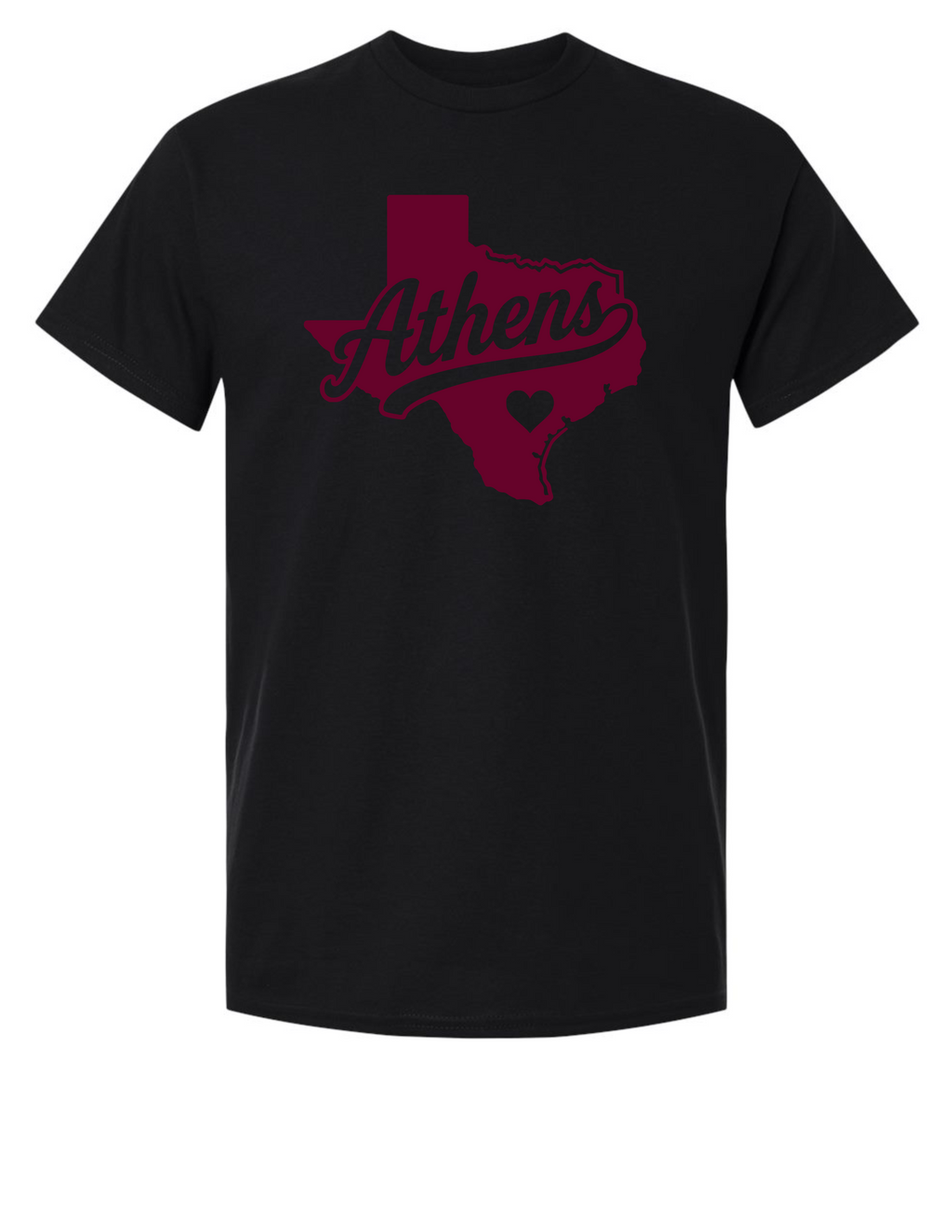 Athens, Texas Heart - White