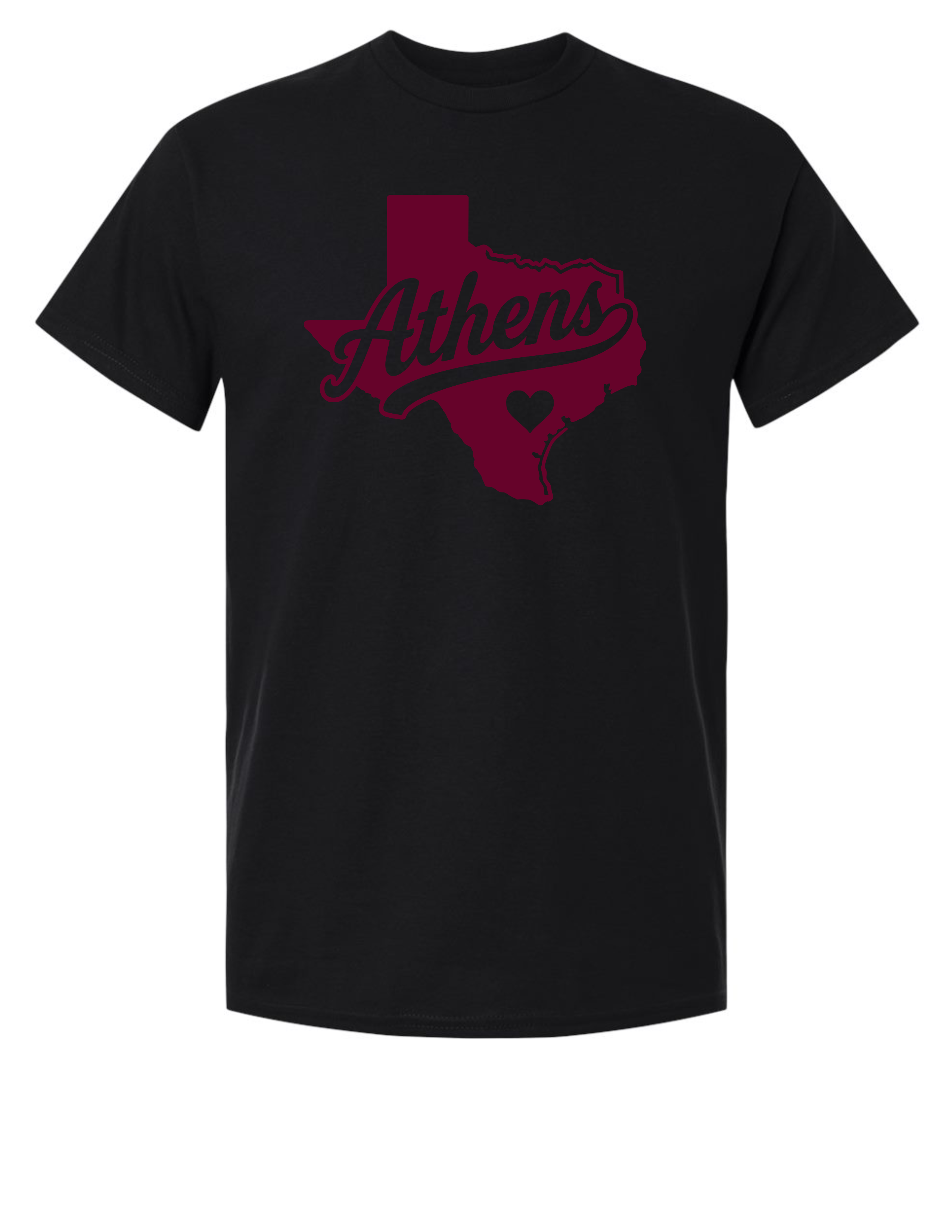 Athens, Texas Heart - White